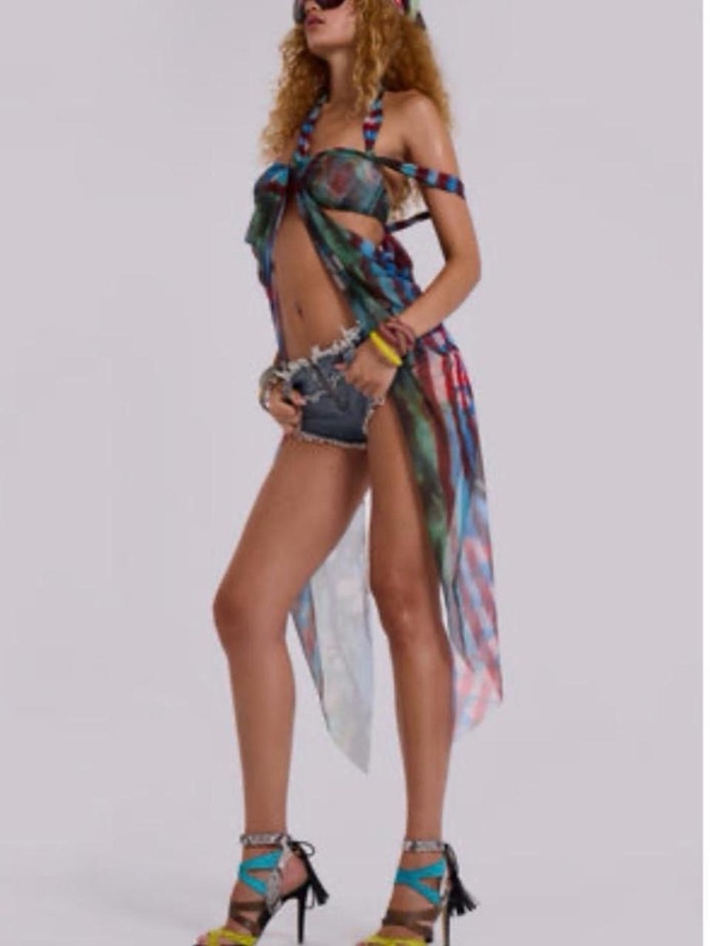 Jaded London Solaris Asymmetric Longline Bandeau Top